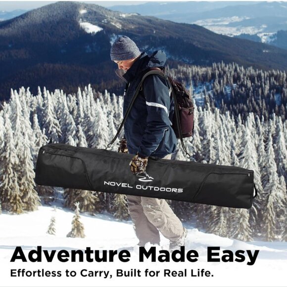 Novel Outdoors Other - Novel Outdoors Black Ski Bag Snowboard Travel Soft Padded Bag NWT